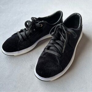 Cole Haan ~ GrandPro Tennis Sneaker ~ Black Velvet ~ Womens Size 6